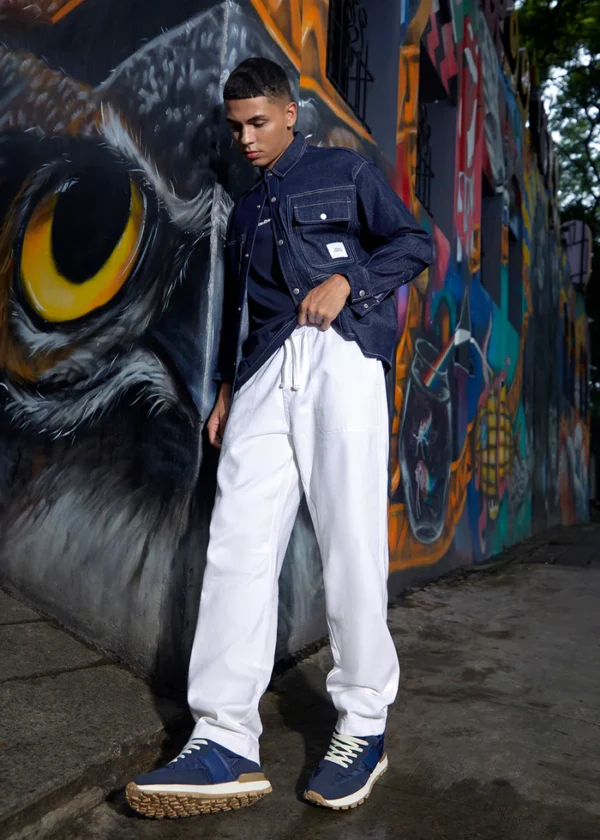 Drawstring Drill Denim