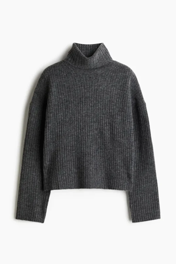 Oversized polo-neck jumper - Image 5