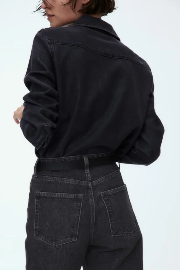 Mom Loose Fit Ultra High Ankle Jeans - Image 4